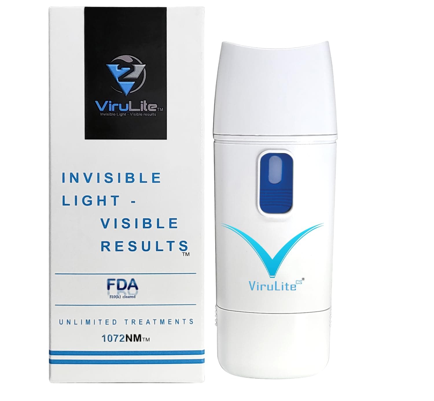 Virulite CS 2.0 Treats Unlimited Outbreaks for The Treatment of Cold Sores Invisible Light - Visible Results - Multi Patented Amazon Transperancy Registered Product