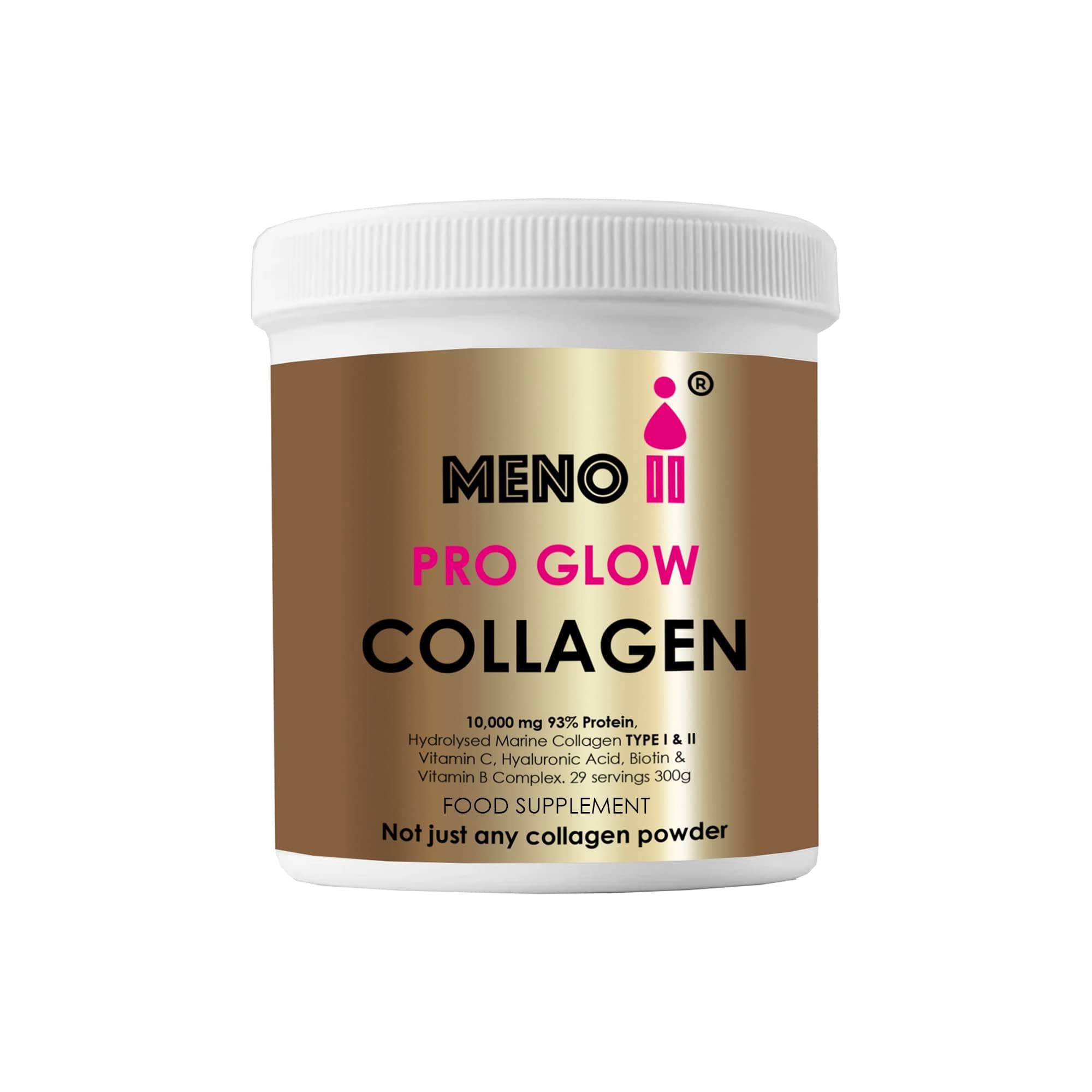 PRO Glow Marine Collagen Powder 10,000mg - High-Potency Supplements for Women Skin Hydration - Unflavoured Collagen Supplement with Hyaluronic Acid, Vitamin C & B Complex - 300g