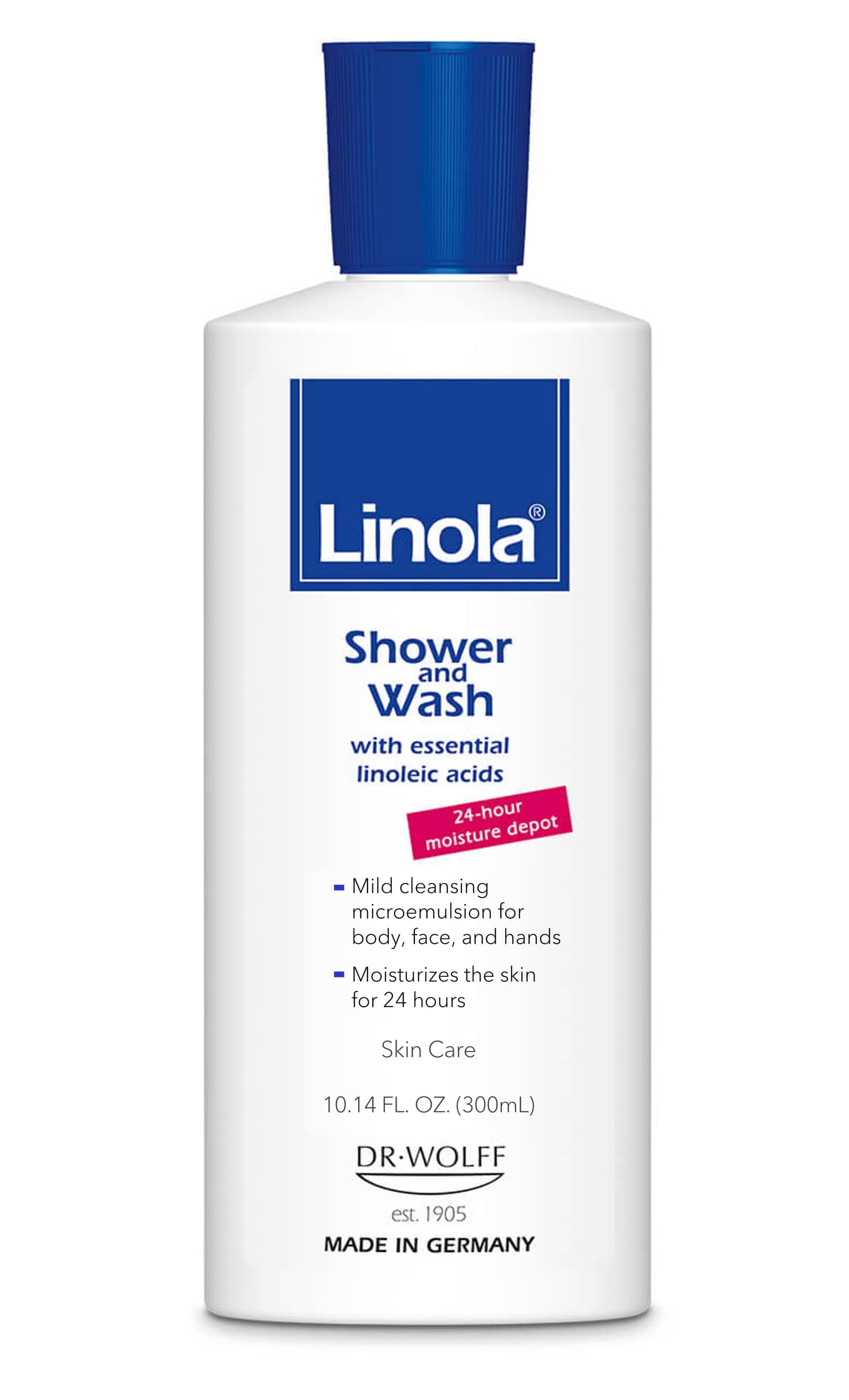 Shower and Wash 10.14 fl oz, Moisturizing Body Wash Shower Gel with Essential Linoleic Acids