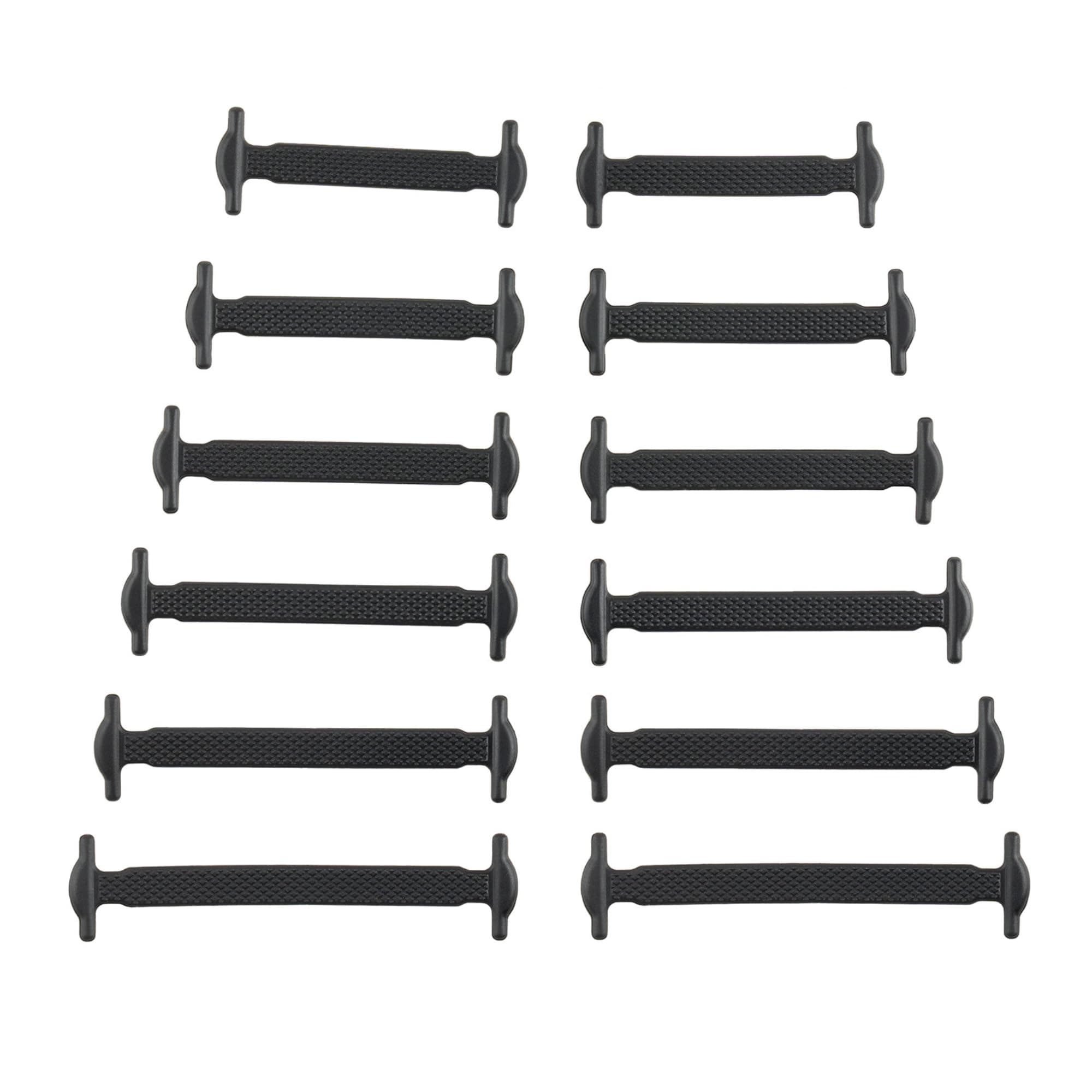 No Tie Laces for Kids and Adults, Elastic Laces for Trainers, Silicone Tieless Flat Shoelaces for Running Shoes