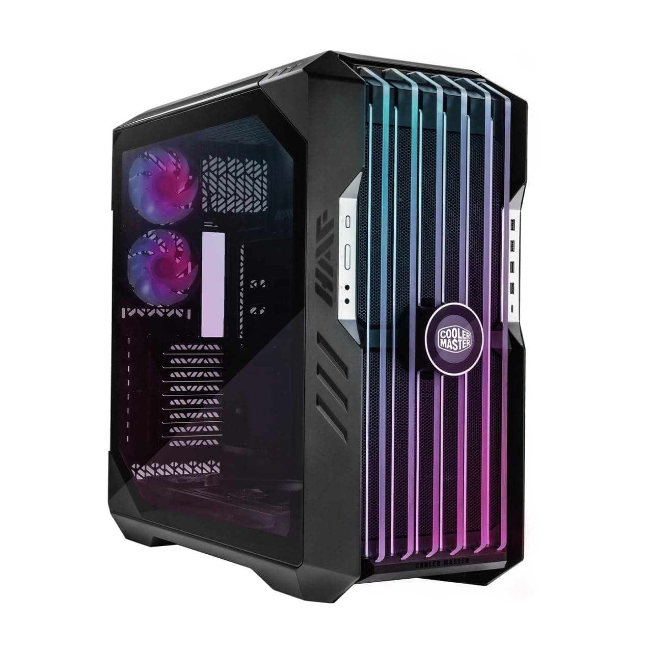 HAF 700 EVO E-ATX High Airflow PC Case, IRIS Customizable LCD .Breathable TG Front Panel, 200mm Sickleflow Fans, 1 x USB 3.2 gen 2 Type C, 4 x USB 3.2 gen 1 (3.0) (H700E-IGNN-S00)