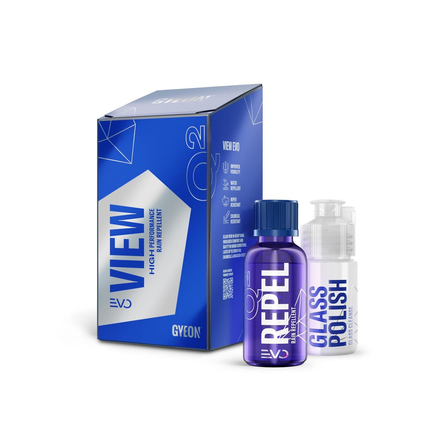 GYEON quartz Cloth View Hydrophobic Windshield and Glass Coating