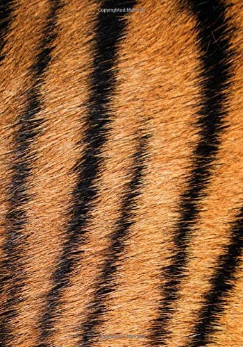 Bengal Tiger Fur Notebook -- Creative Journal: LINED, College Ruled, 7x10, Cream Paper, 184 Pages