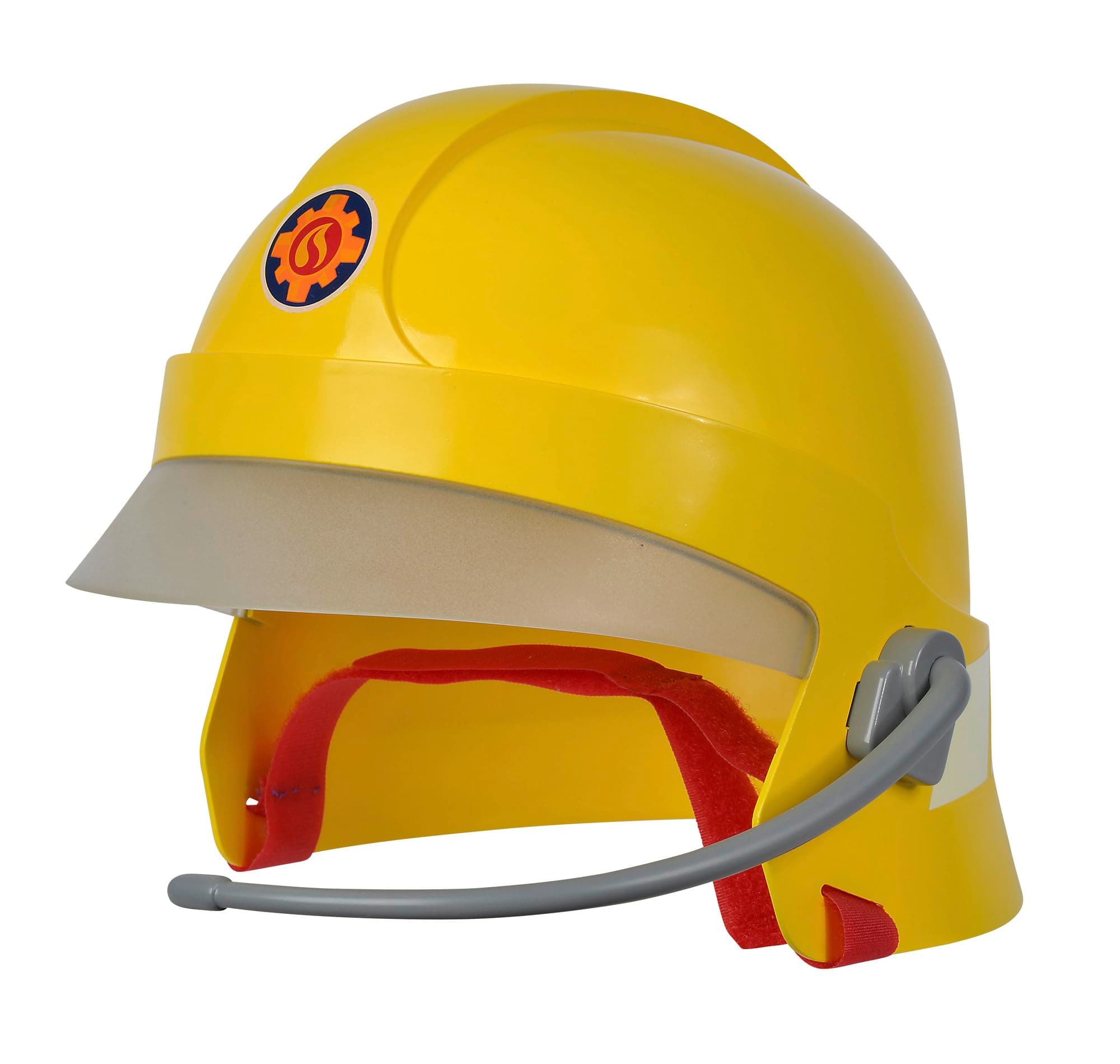 109252596 Fireman Sam's Helmet, Umbrella and Stickers Glow in the Dark, with Mic, Foam Pads Inside, from 3 Years, Red