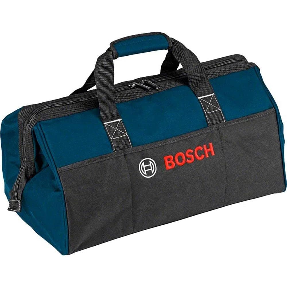 Bosch Professional Tool Bag (Medium Size, Durable 600D Polyester, Industrial Zippers, Spacious Design 480x280x300 mm, Wide 180-degree Opening)