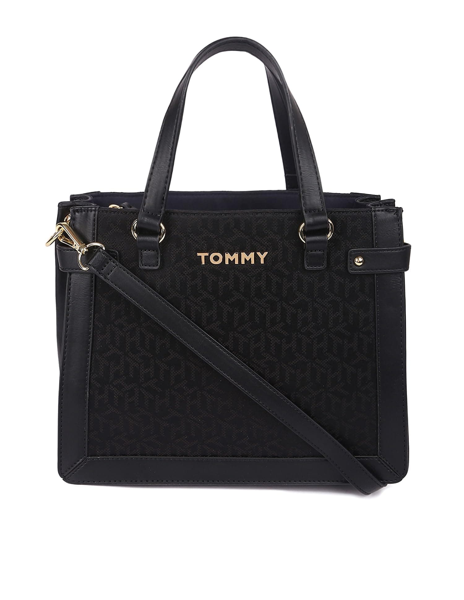 Tommy Hilfiger Womens Black Color Handbag