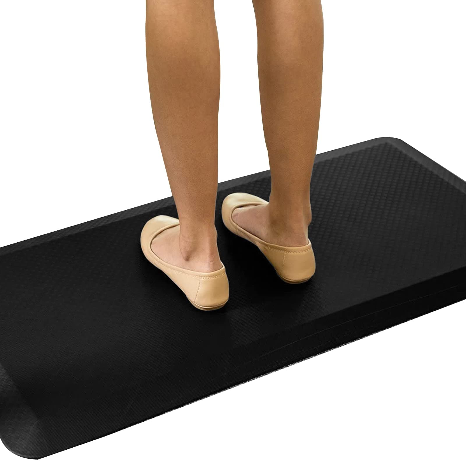 Standing Desk Anti-Fatigue Mat Comfort Kitchen Floor Mat Flat Kitchen mats Black