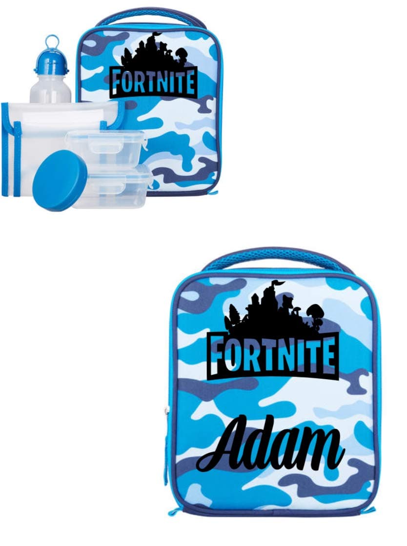 Boys Fortnite Luncbox - Fortnite Lunchbox for boy - Personalised name Lunchbox - Fortnite gift for boys - Fortnite Lunchbag - Lunchbag for boys