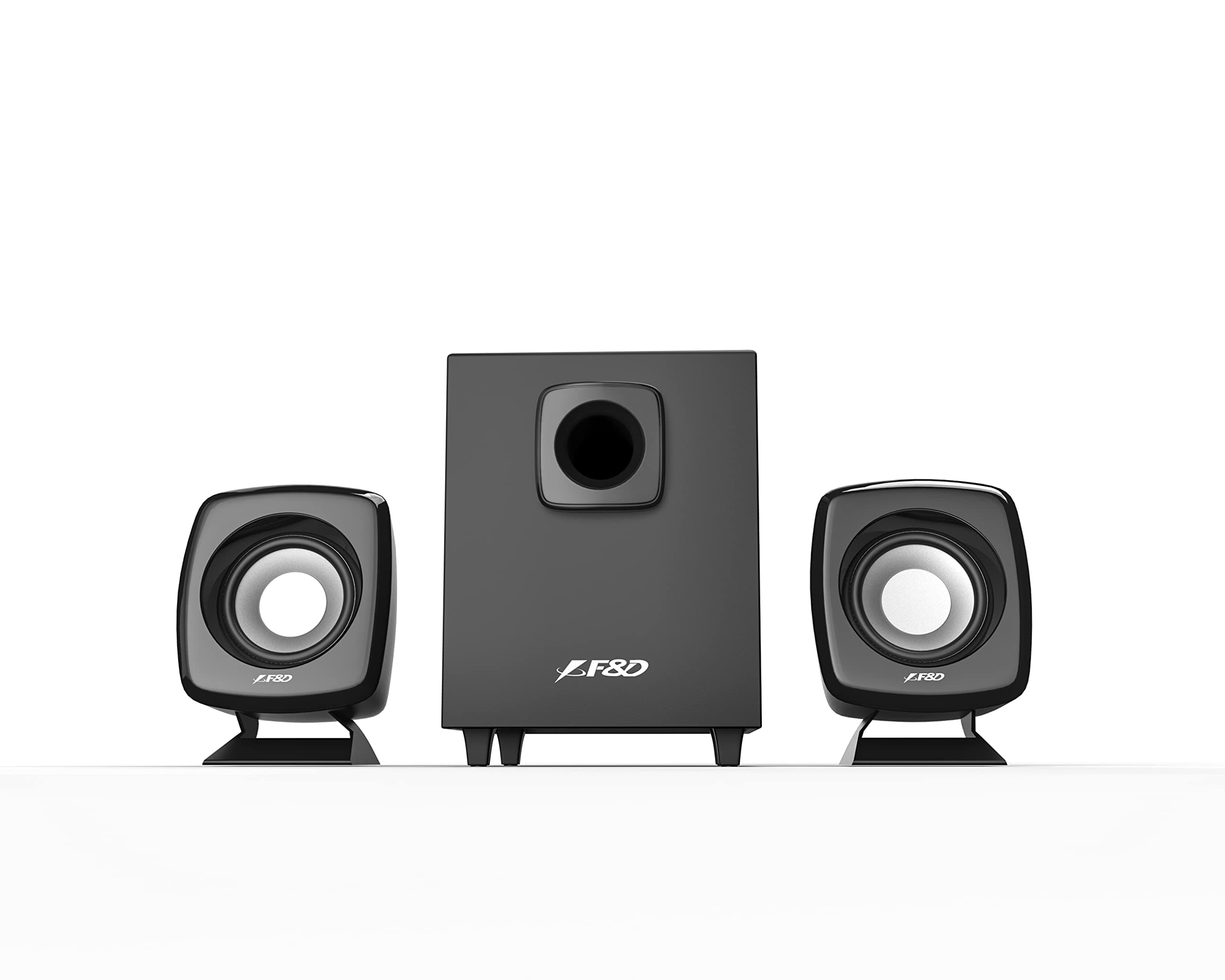 F&DF203BT 2.1 Channel Multimedia Speaker | Wireless Bluetooth Speakers | Satellite Speakers/USB/SD Card | Home Theatre | Speaker for Laptop, Pc & Mobile