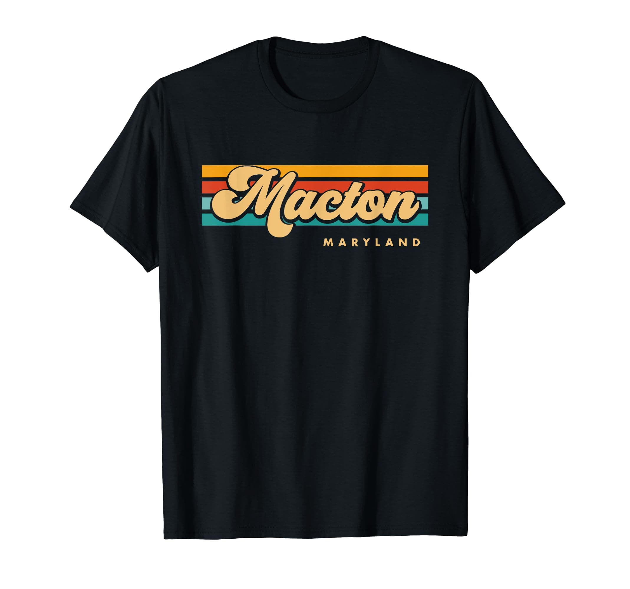 Vintage Sunset Stripes Macton, Maryland T-Shirt