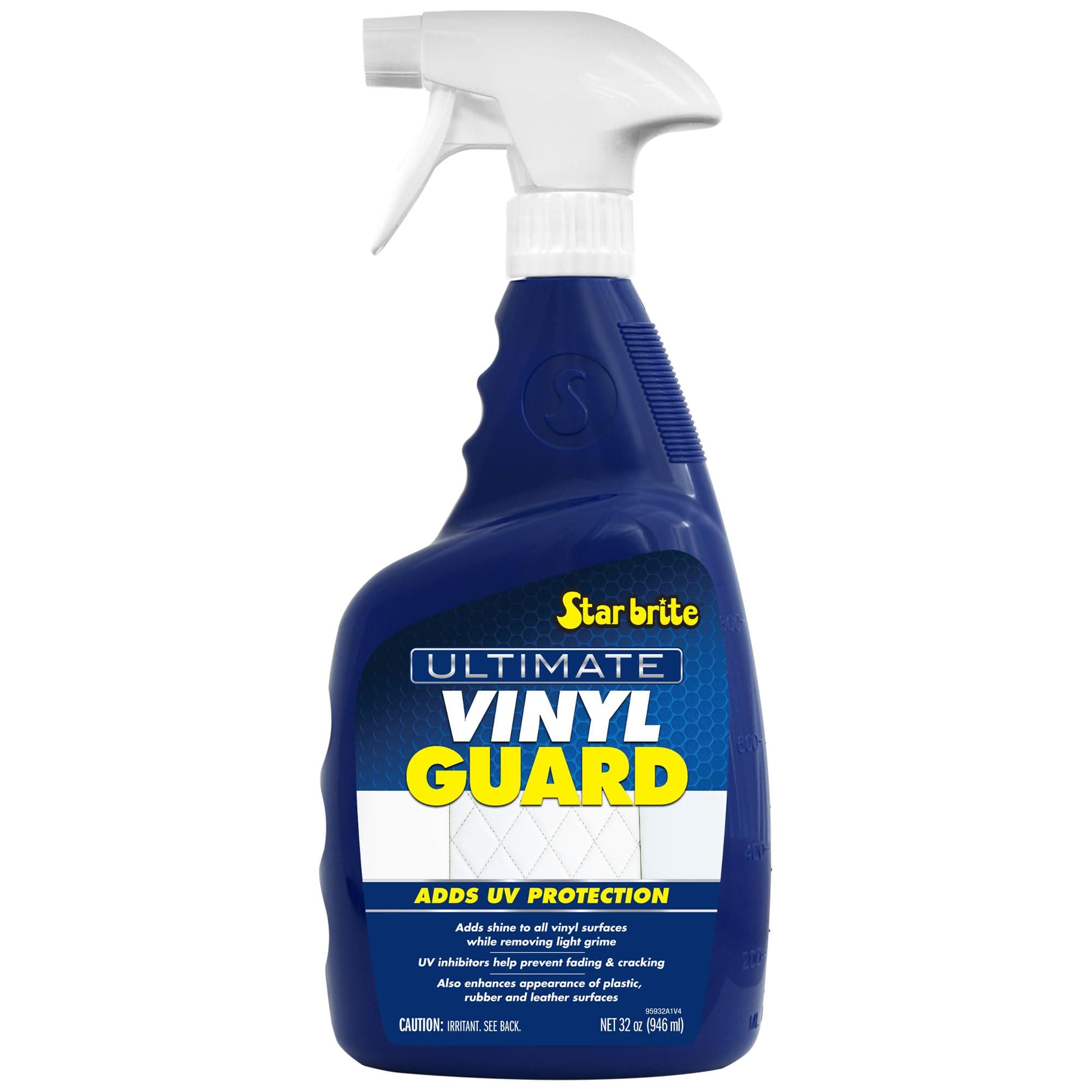 STAR BRITE Ultimate Vinyl Guard - Spray on Protection & Shine - Prevent Fading & Cracking - Keep Vinyl, Leather, Plastic & Rubber - 32 OZ (095932)
