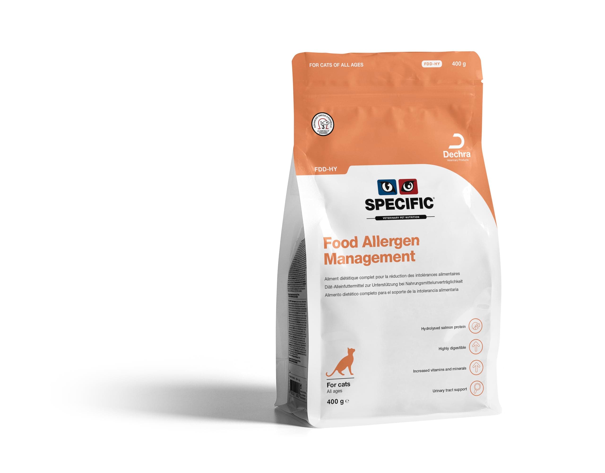 Dechra SPECIFIC™ FDD-HY Food Allergen Management Dry Cat Food 400g