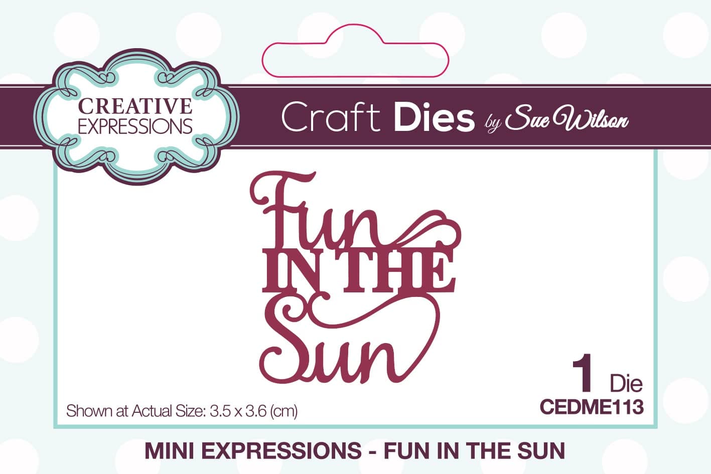 CREATIVE EXPRESSIONS Craft Dies, Mini Expressions-Fun in The Sun