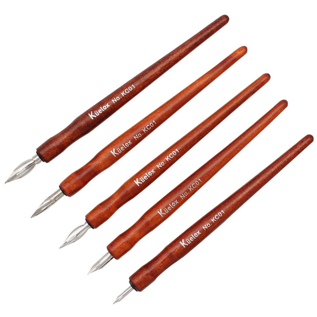 Redwood Professional Manga Pen Dip Pen Set Manga Cartoon Comic Drawing Painting Kit - 5 Pcs