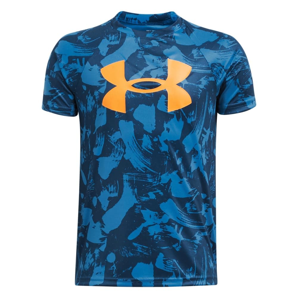 Under Armour Boys Tech Big Logo Printed Short-Sleeve T-Shirt