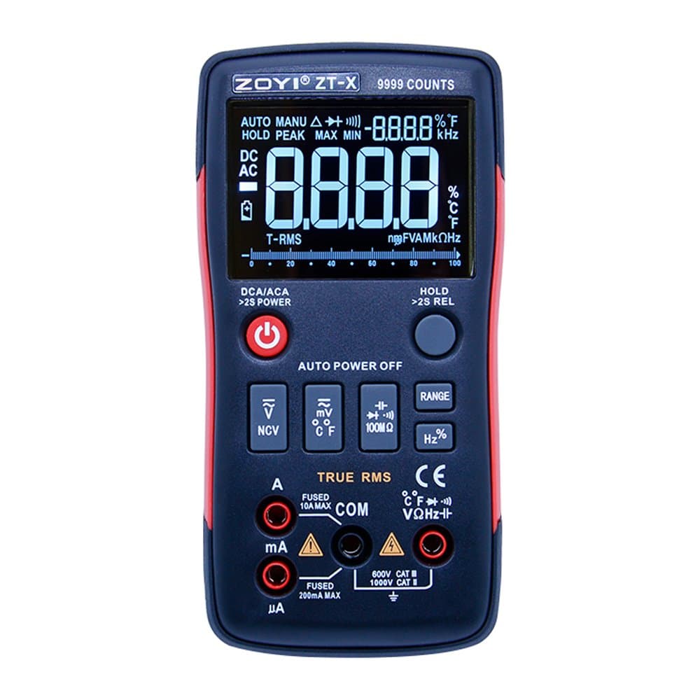 True RMS digital multimeter button 9999 counts with Analog bar graph NCV multi tester multimetro AC DC digital ammeter voltmeter resistance capacitance measurement analysis instruments