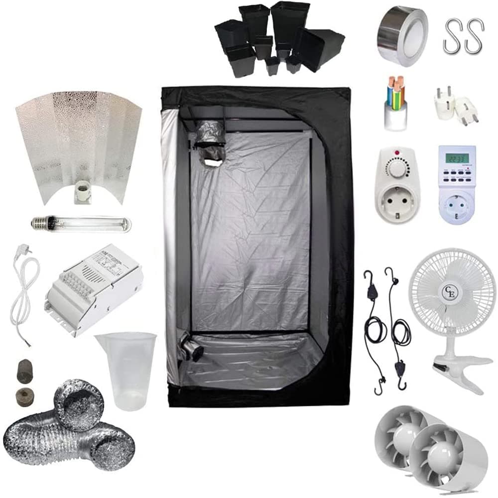 Hydroponic Grow Room Kit 600W HPS Stuko - Tent 100x100x200 - Ballast ETI 1