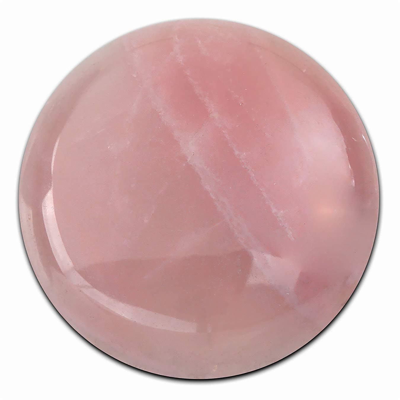 Amello Stainless Steel Jewelry Coins, Coin Gemstone Rose Quartz Pink - Coin for Amello Coin Version for Ladies - Stainless Steel Stainless Steel Jewelry ESC705A