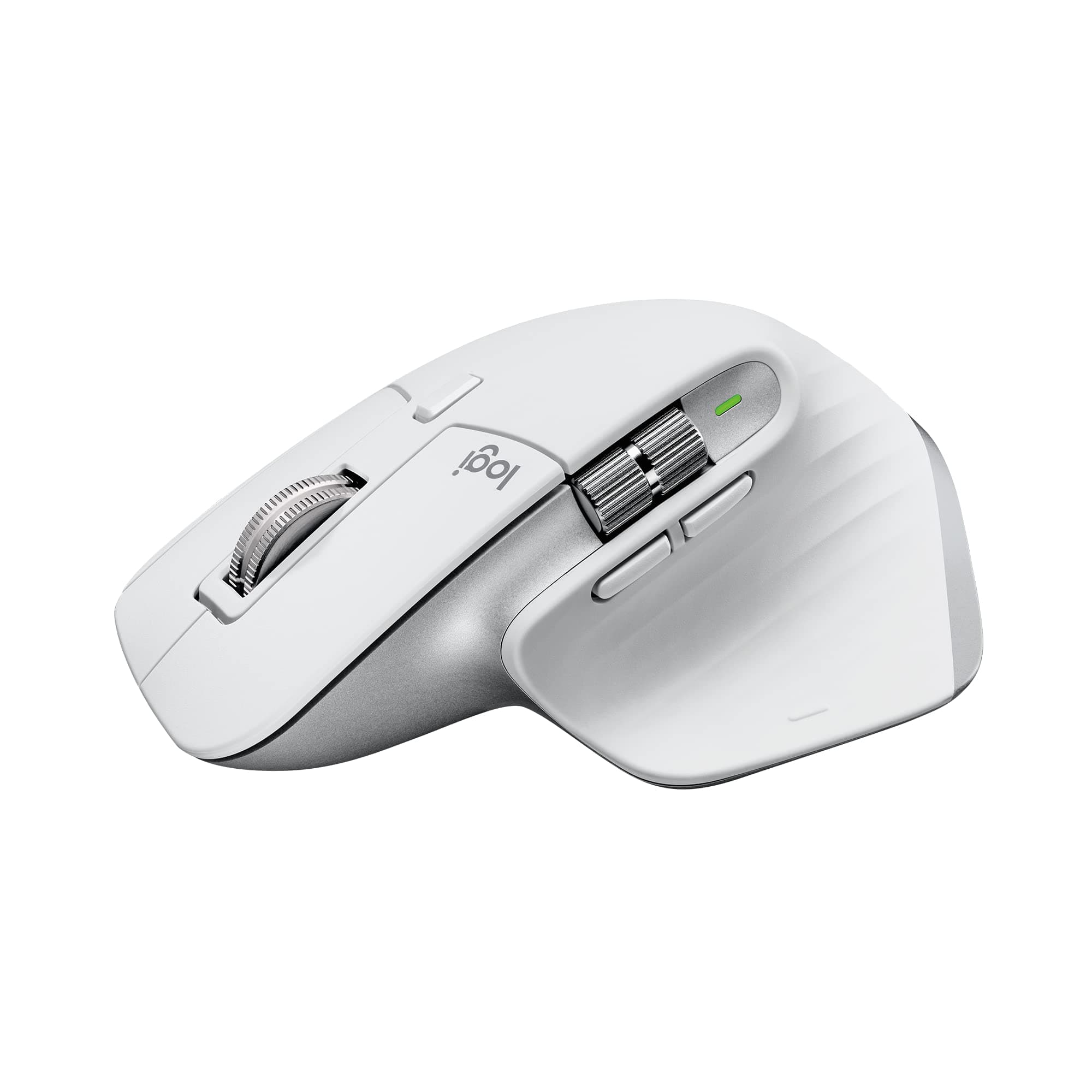 Logitech MX Master 3S Performance Wireless Mouse for Mac with Ultra-fast Scrolling, Ergo, 8K DPI, Track on Glass, Quiet Clicks, USB-C, Bluetooth, Windows, Linux, Chrome - Pale Grey