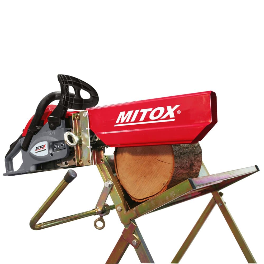 Mitox Saw Horse with Chainsaw Holder, Red