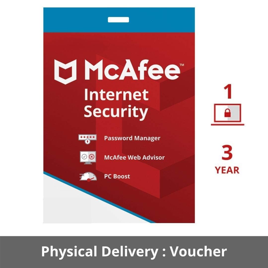 McAfee Internet Security 2025 | 1 Device, 3 Years | Antivirus Internet Security Software | Email Delivery