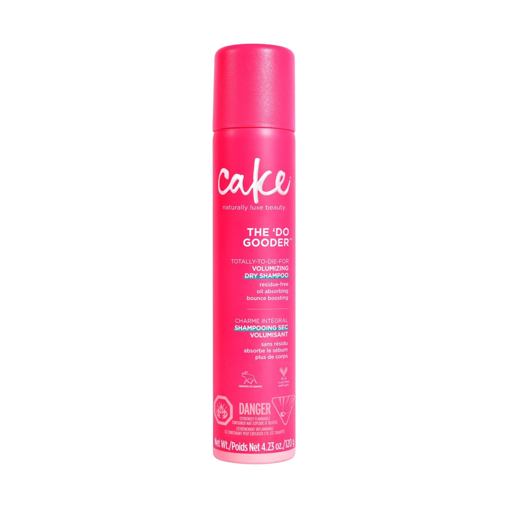 Cake Beauty Style Extending Dry Shampoo, The Do Gooder - Refresh Hair and Absorb Oil Between Washes - Residue Free - With Cornstarch - For All Hair Types - 120 g