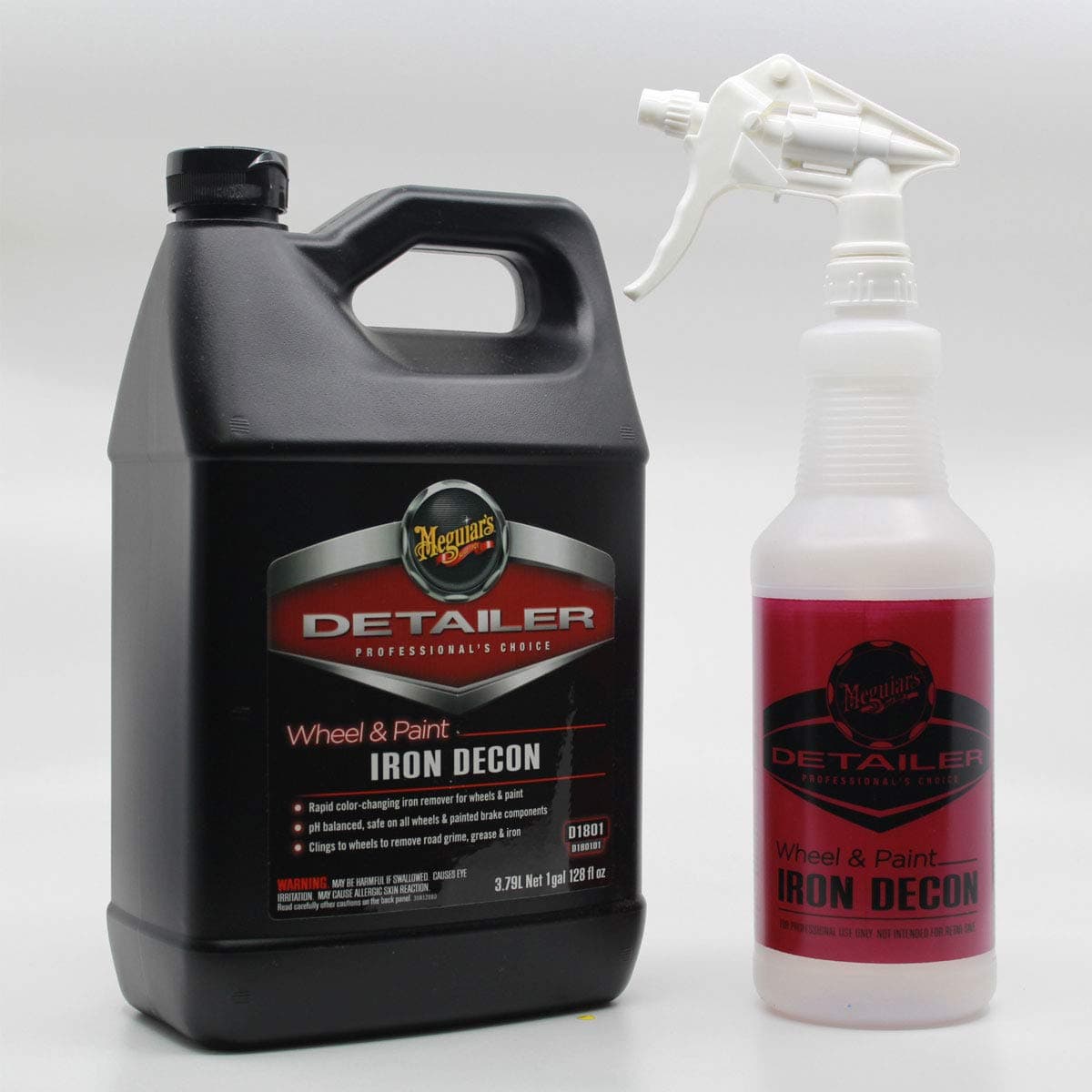Meguiar’s D180101 Wheel & Paint Iron Decon 1 Gallon with Spray Bottle and Sprayer