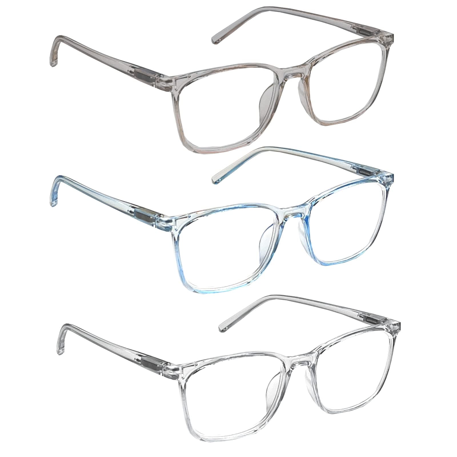 3 Pack Distance Glasses for Men Women, Lightweight Nearsighted Myopia Glasses For Distance