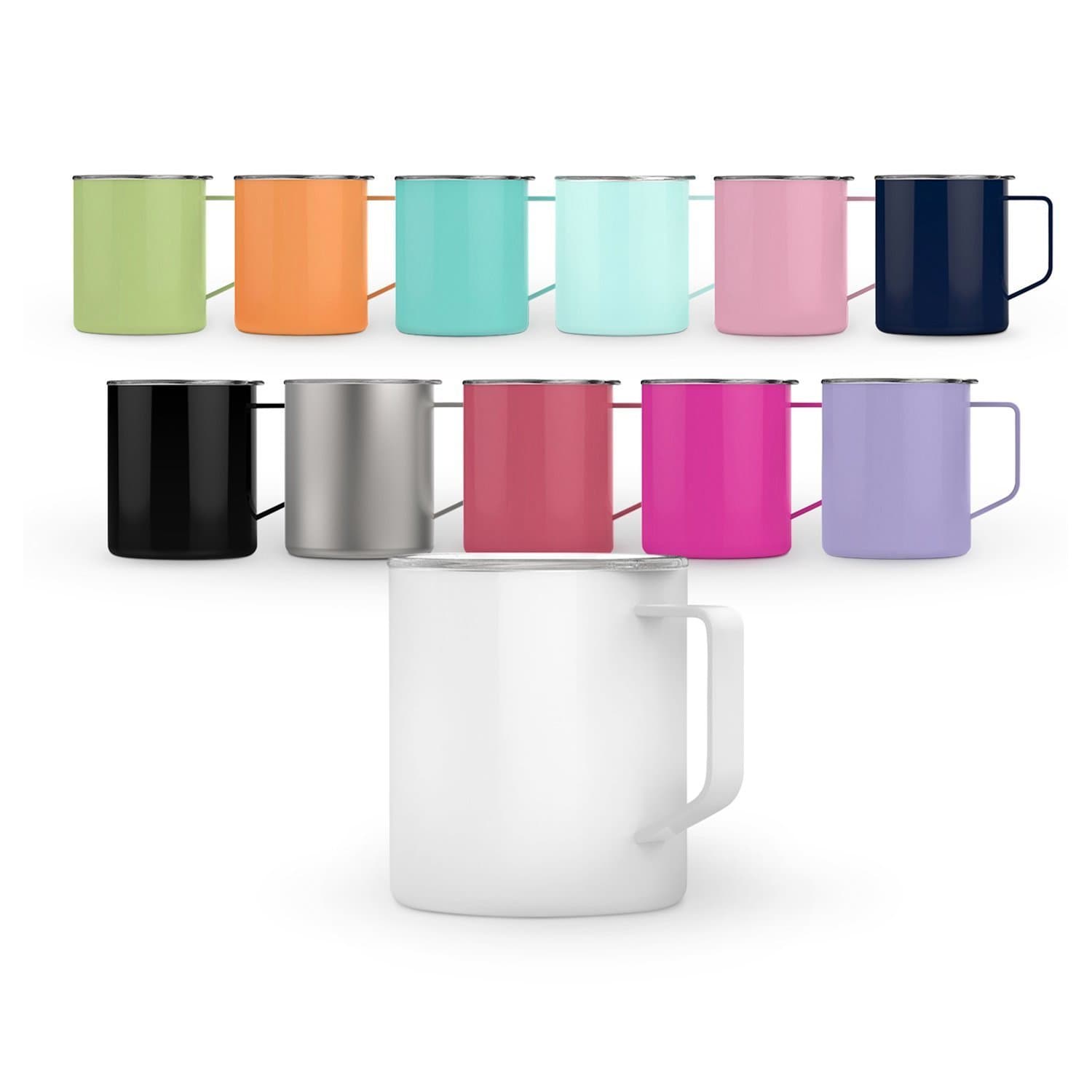 Maars Townie Insulated Coffee Mug, 14 oz | Double Wall Vacuum Sealed Camp Cup - Black