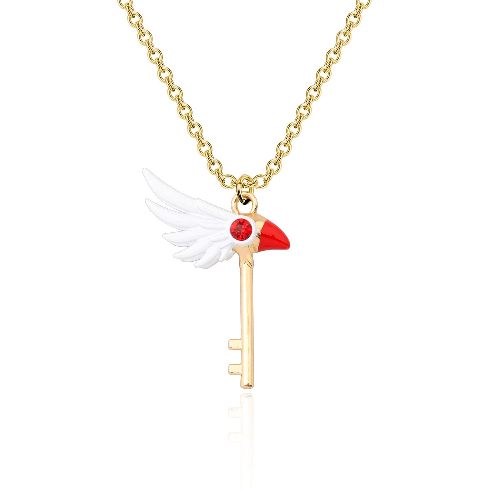 Anime Card Captor Sakura Jewelry Kinomoto Sakura Star Wand Necklace Card Captor Sakura Keychain Card Captor Sakura Lover Gift