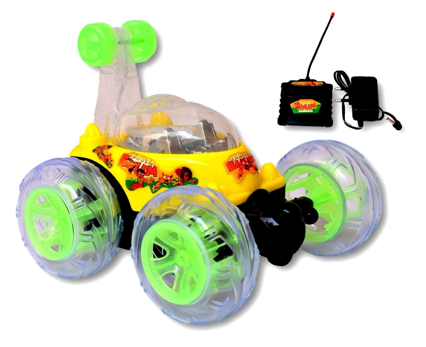 SILVERLIGHT® Stunt Car Remote Control | 360 Degree Rotating Toy Car with Lights & Music for Kids