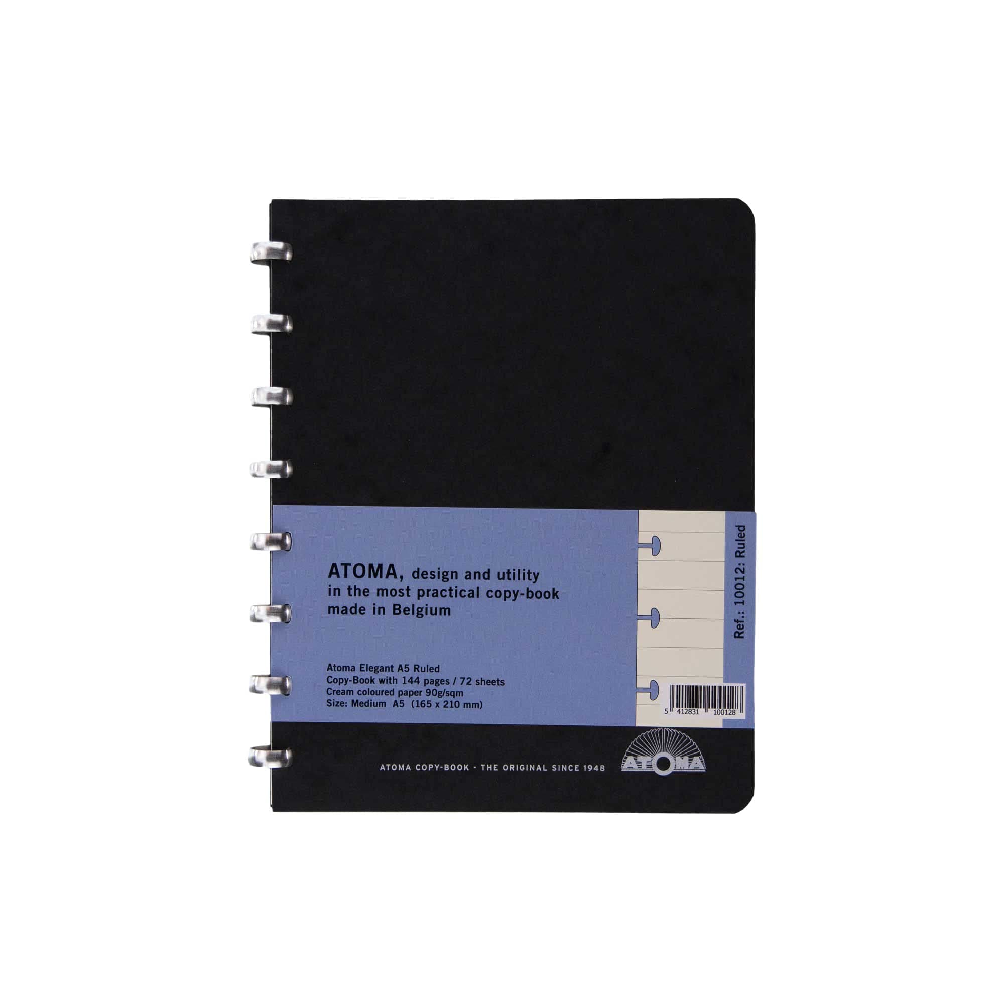 Atoma Note Book Size A5, Lined, 72 Replaceable Pages, for Copybook