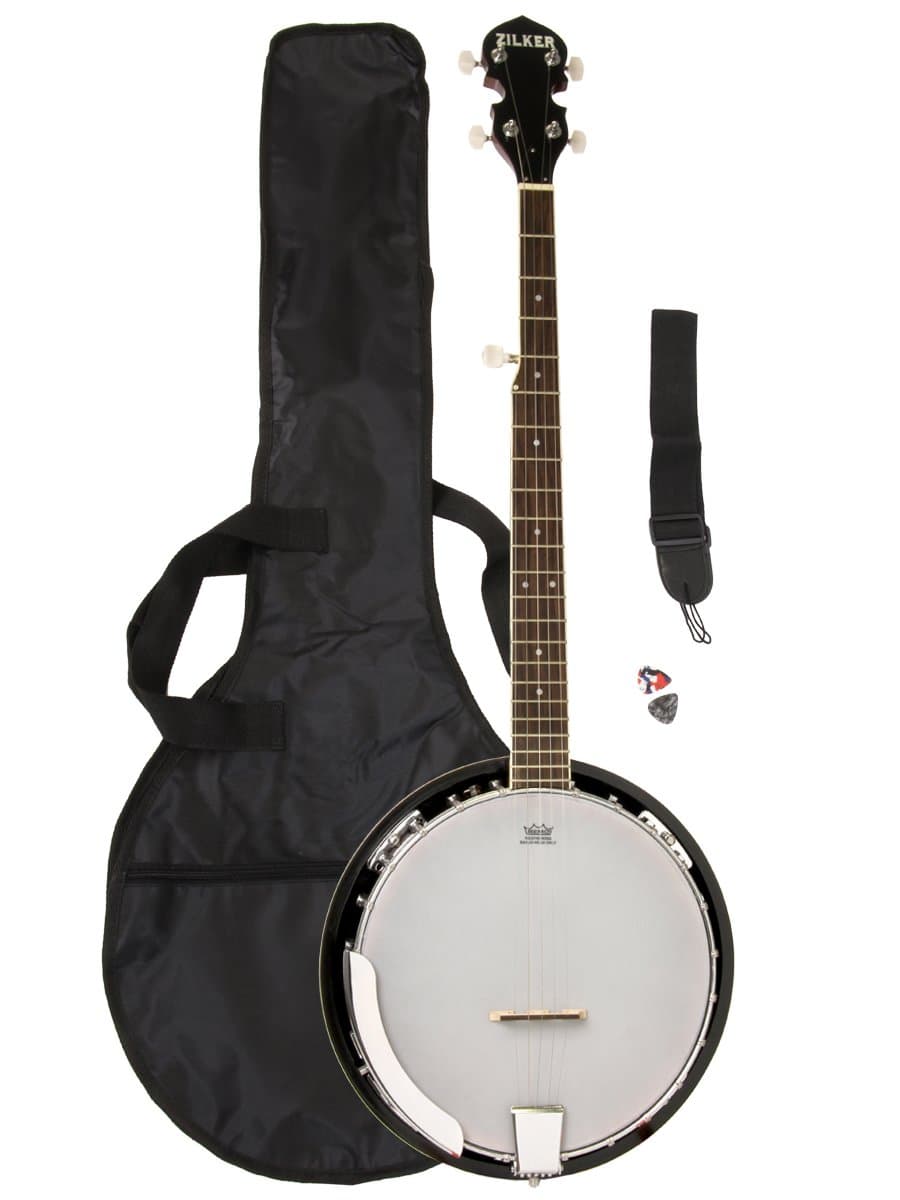 ZBJ05 Five-String Banjo Pack with Gig Bag, Strap, and Pick