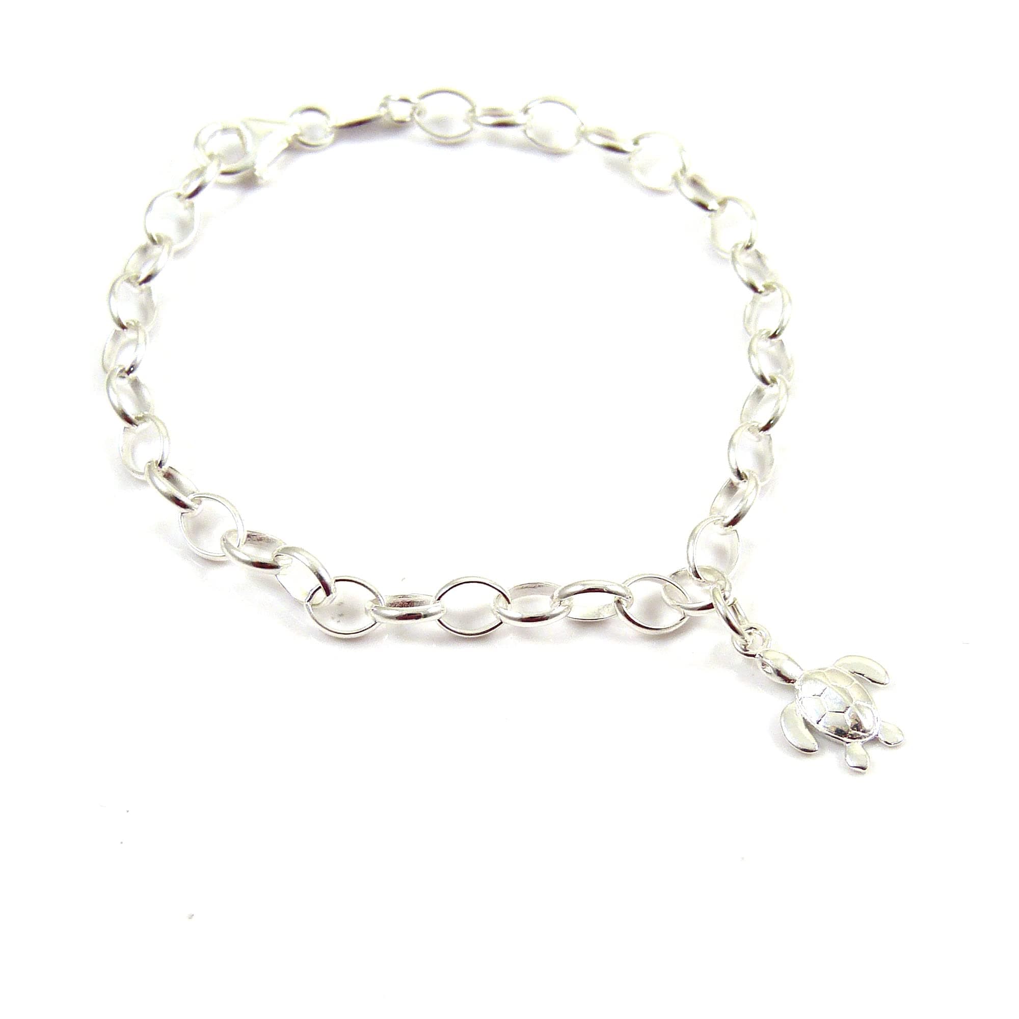 The Strandline925 Sterling Silver Turtle Bracelet - Gift Boxed -Ready To Ship