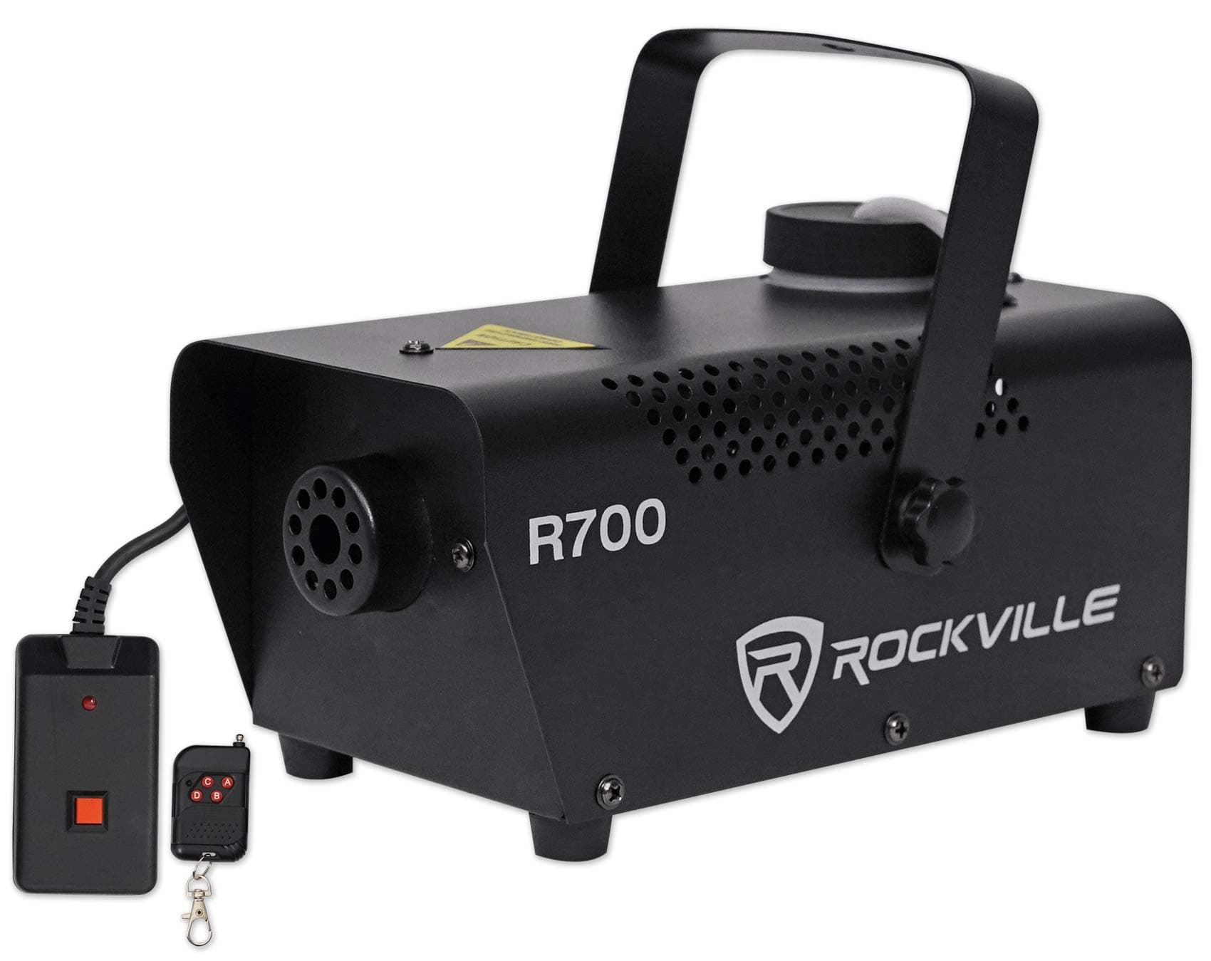 R700 700W Fog Machine, 10 oz Tank, Quick 3.5 Min Heatup, 3,000 CFM Output, Wired + Wireless Remotes, for DJs, Parties, Theatrical Events
