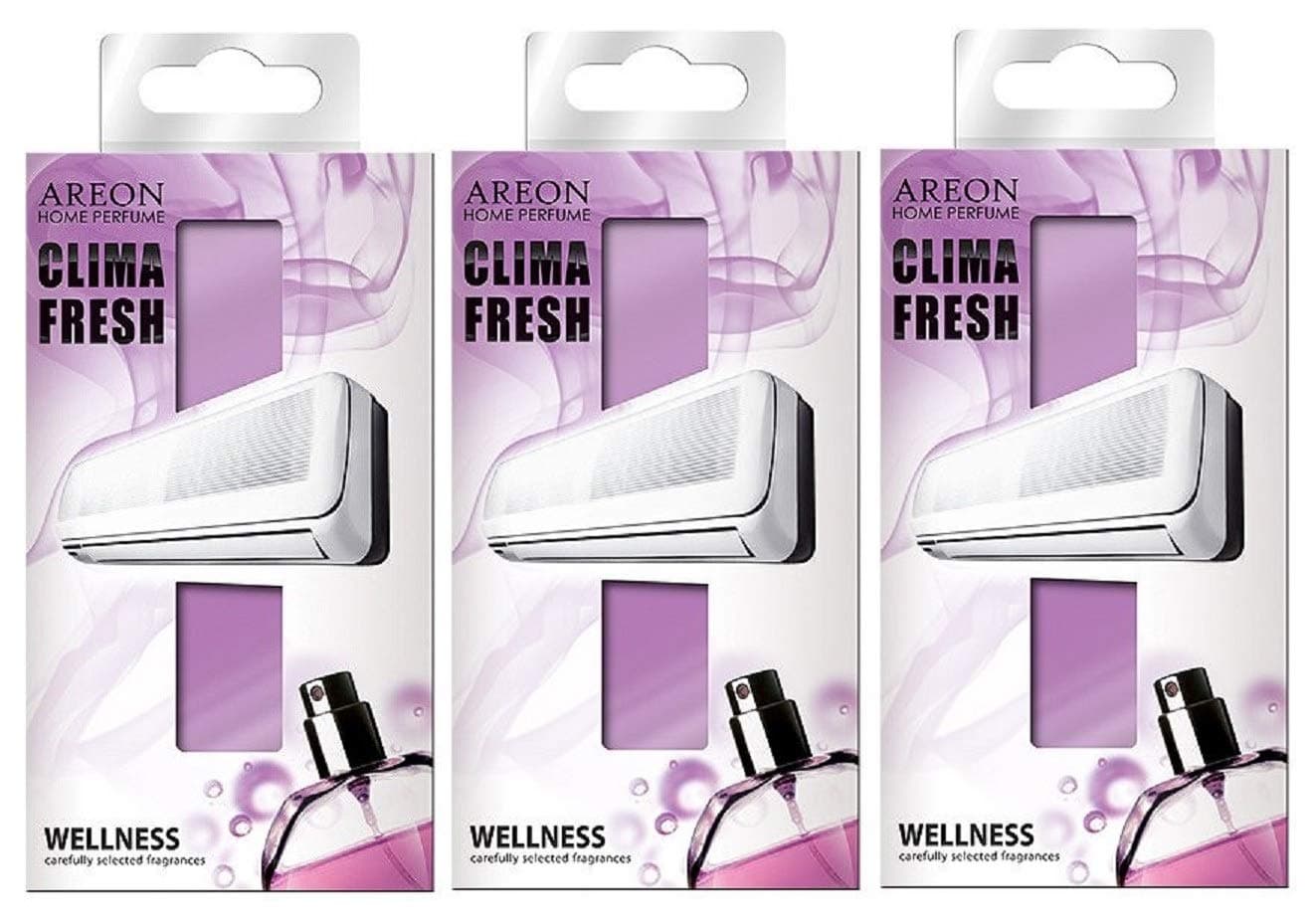 Areon Clima Air Freshener Home Conditioner Wellness Multi Pack Set of 3