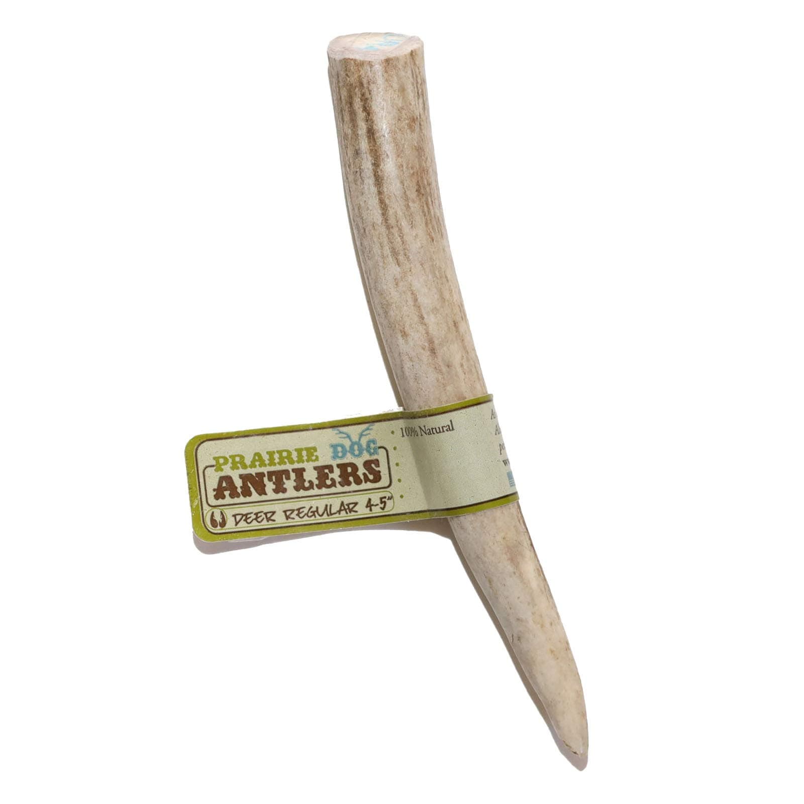Prairie Dog Pet Products 4-5" Deer Antler, Regular (Assorted Color)