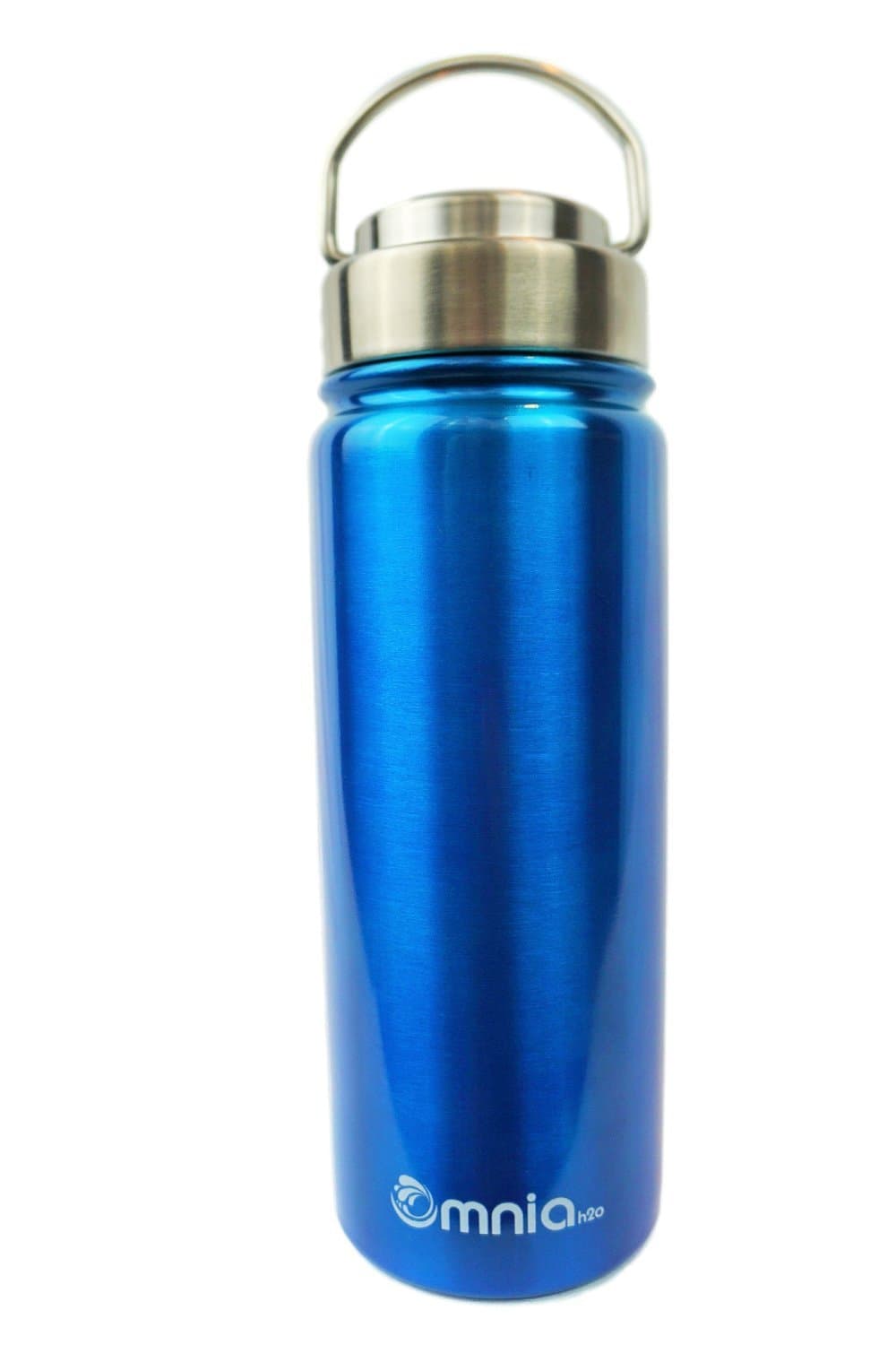 Omnia h2o Canteen -18oz Vacuum Insulated Stainless Steel Water Bottle - Wide Mouth Flask with All Metal Lid - Enjoy Hot and Cold Drinks in This Double Wall Thermos Water Bottle