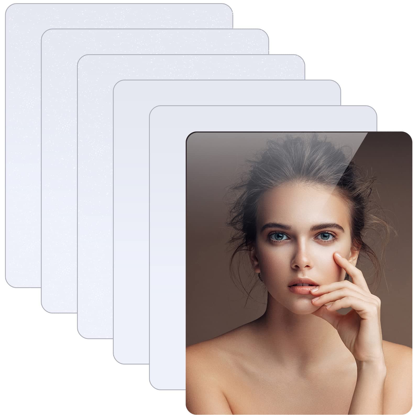 - 6 Pieces Aluminum Sublimation Blanks Sheet[8X10in] KSVZS Metal Blanks Sublimation Blanks,Metal Wall Frame Blanks Wall Decor for Bedroom,Living Room,Wedding,Family Pets,3+3