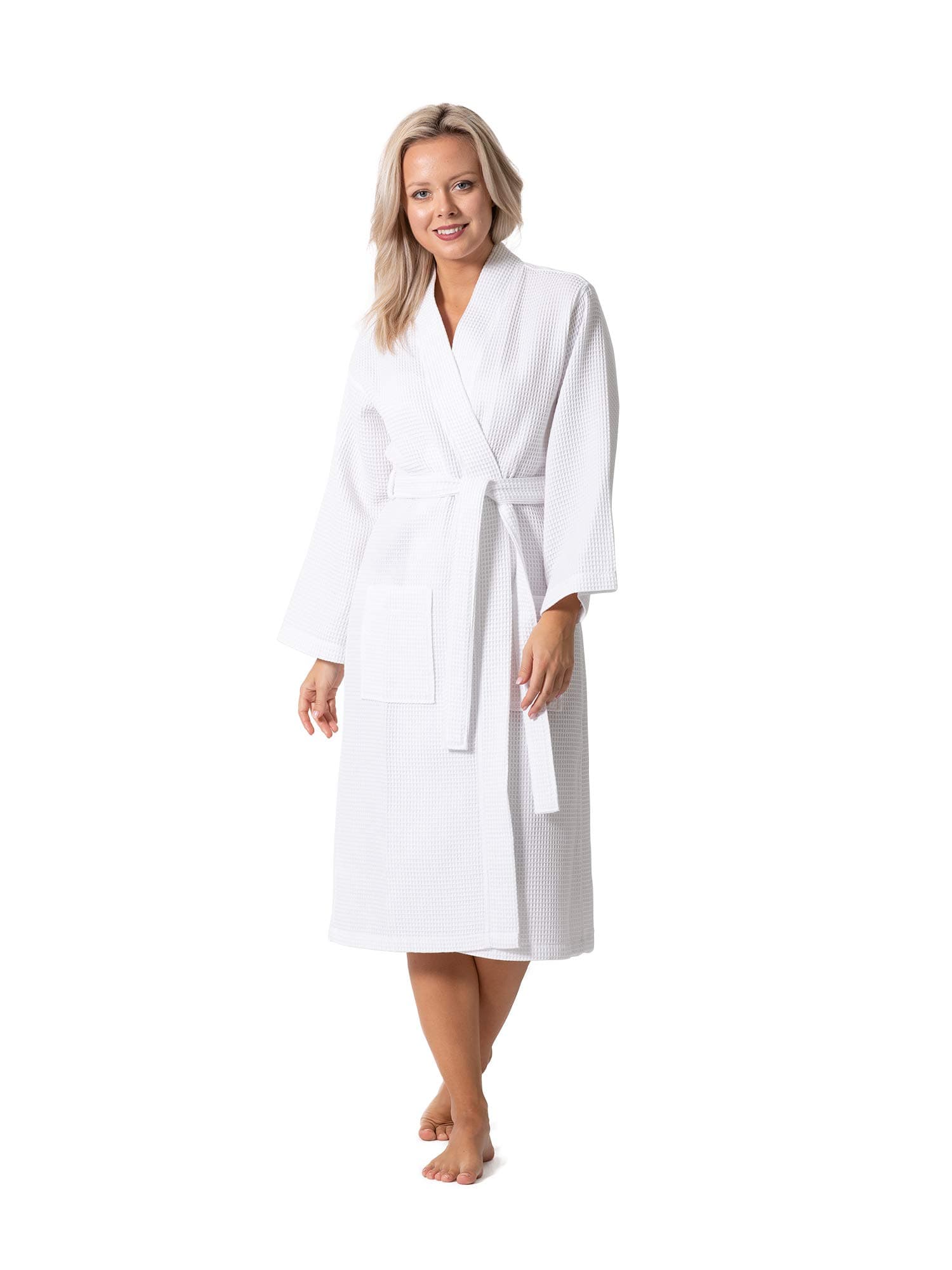 Waffle Knit Lightweight Kimono Spa & Bath Robes for Women - Quick Dry - Soft