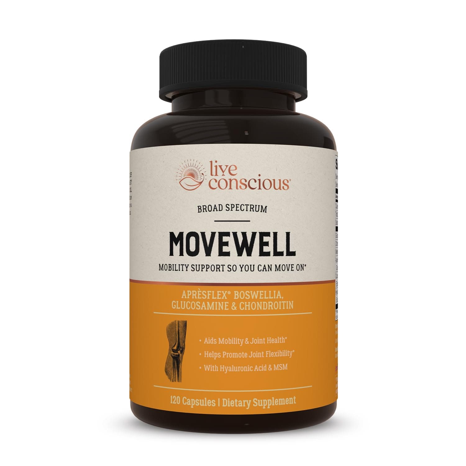 Glucosamine Chondroitin with MSM, Hyaluronic Acid, and More - MoveWell Joint Health Supplement
