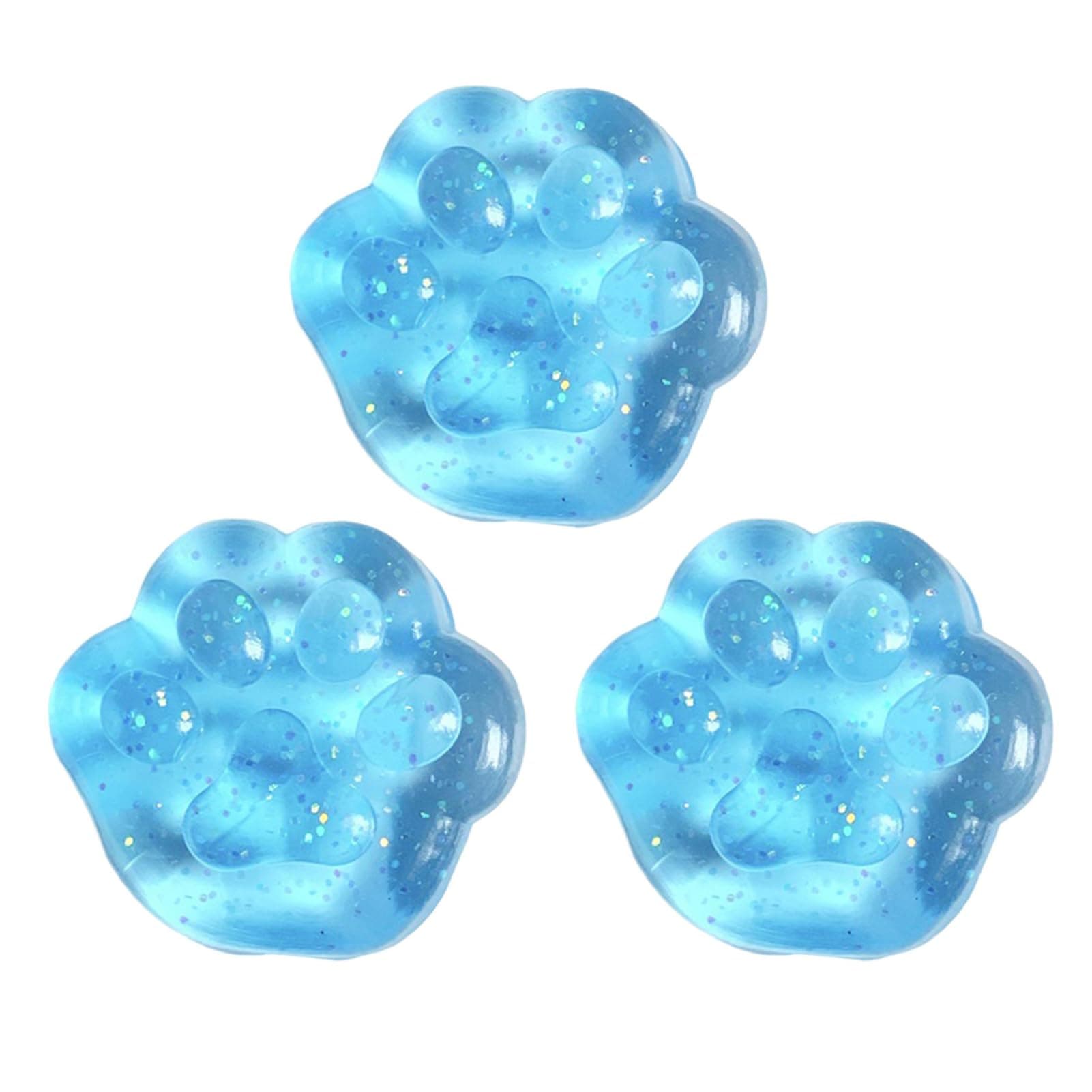 Taba Cat Paw Squishy Toy - Stress Relief Squeeze Toy, Ultra-Soft Recovery Pinch Toy (Blue 2)