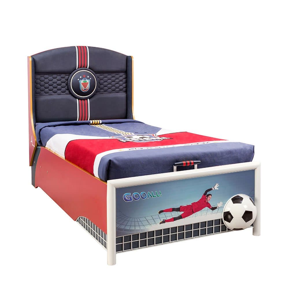 Cilek Kids Room Soccer Collection, Storage Bed with Mattress