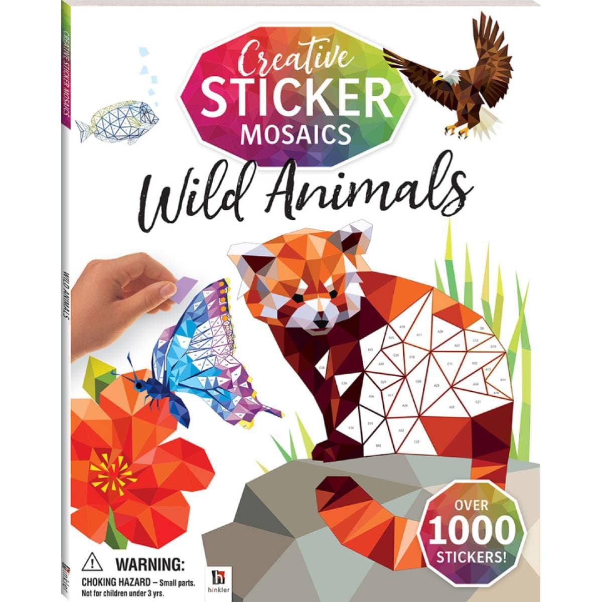 Creative Sticker Mosaics: Wild Animals (Kaleidoscope Sticker Mosaics)