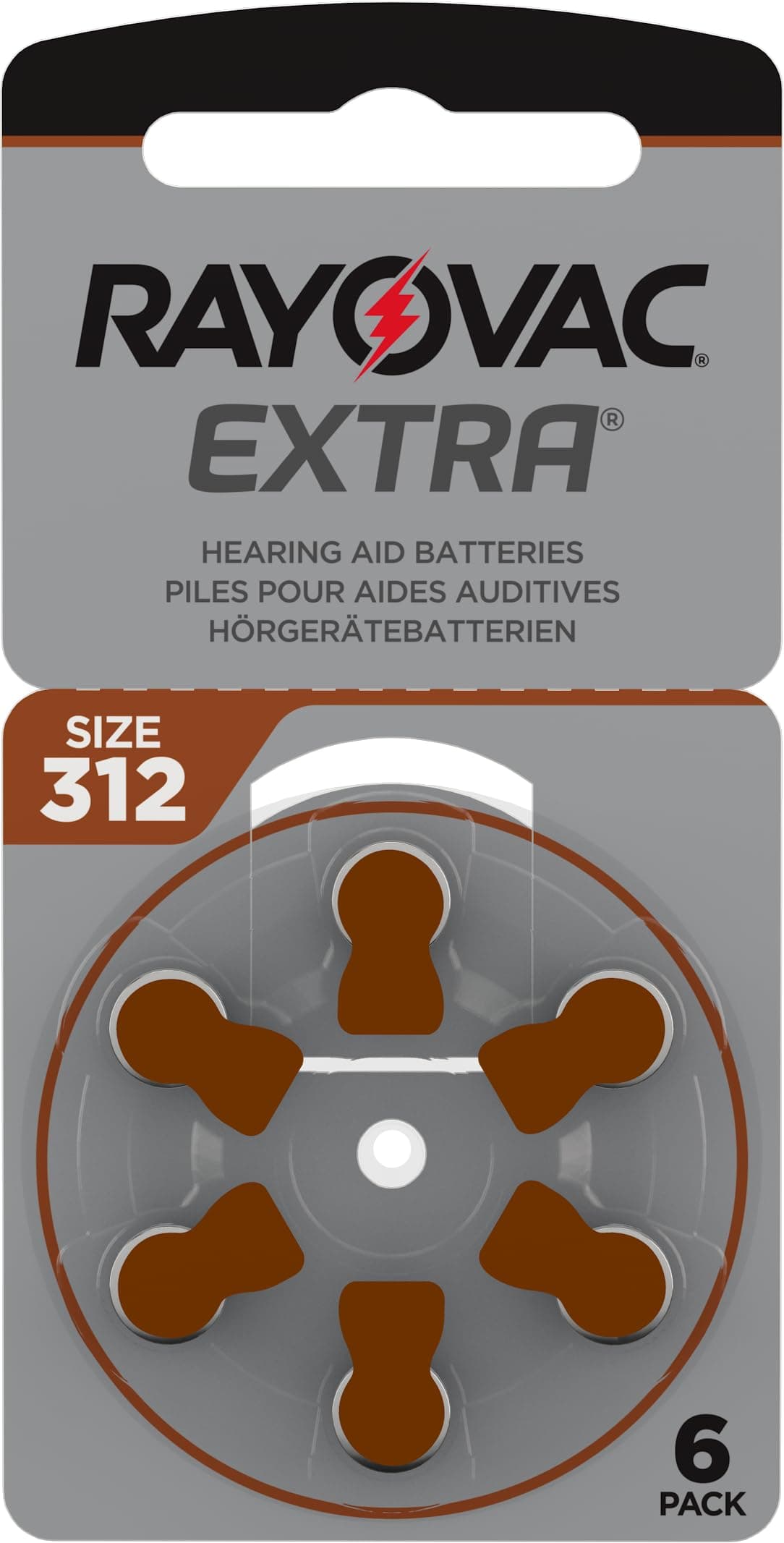 Extra Advanced with Active Core Technology 312 Hearing Aid Batteries 60 Pieces