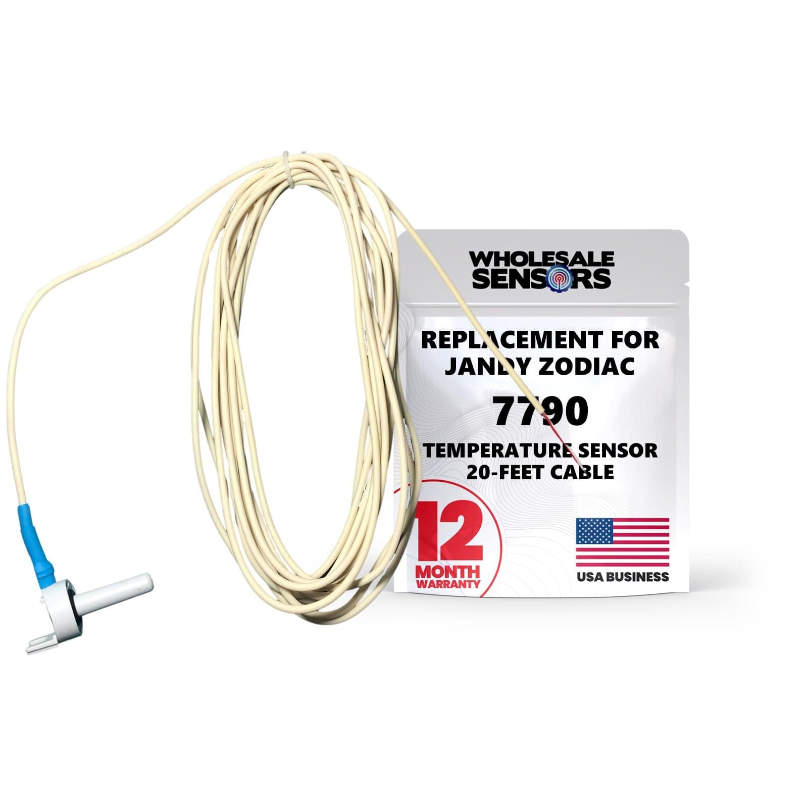 Replacement Jandy Zodiac 7790 Temperature Sensor Probe 12 Month Warranty & USA Support