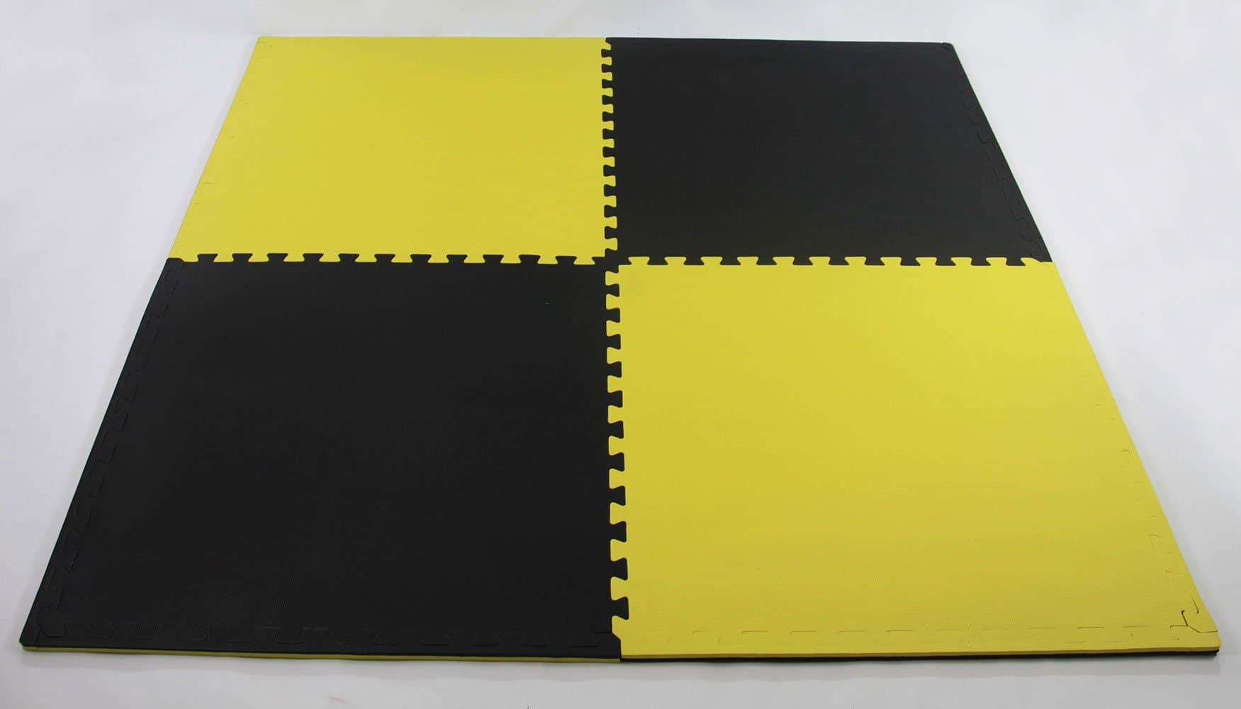 Martial Arts Karate Judo Gym yellow/black 40mm thick Floor Mats 8sqm Easimat