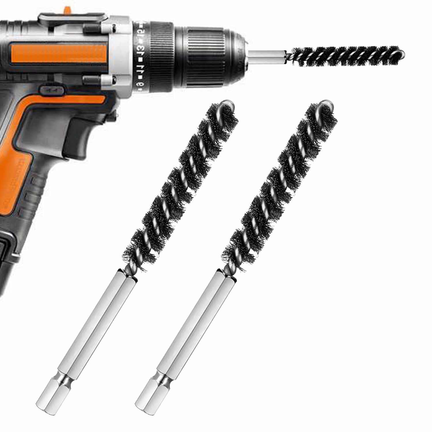 Golf Clubs Head Hosel Brush Golf Shaft Ferrules Brush Stainless Steel Bore Brush Wire Brush Cleaning Tool Electric Drill Wire Brush for Wood and Iron (2)