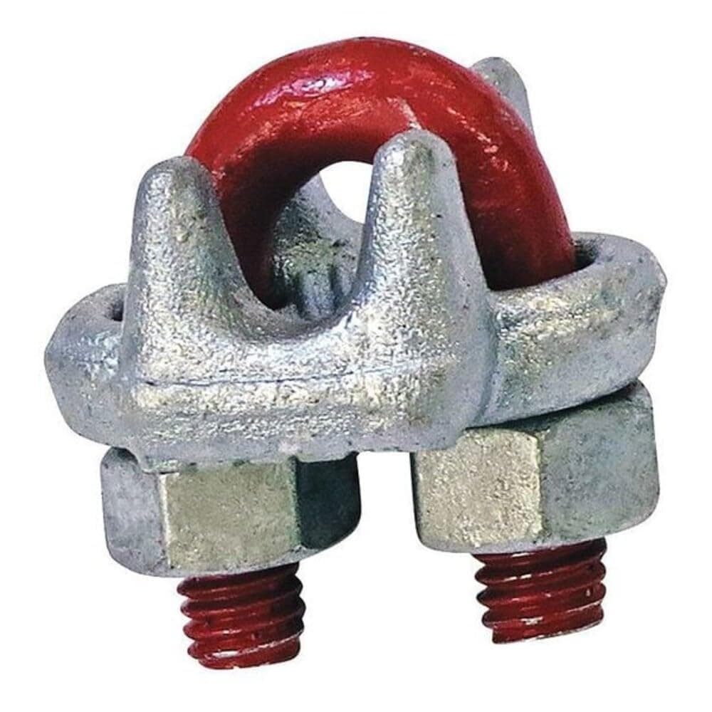 Crosby Drop Forged Wire Rope Clip, Galvanized, 9/16" - 5/8" Wire Rope Size, G-450