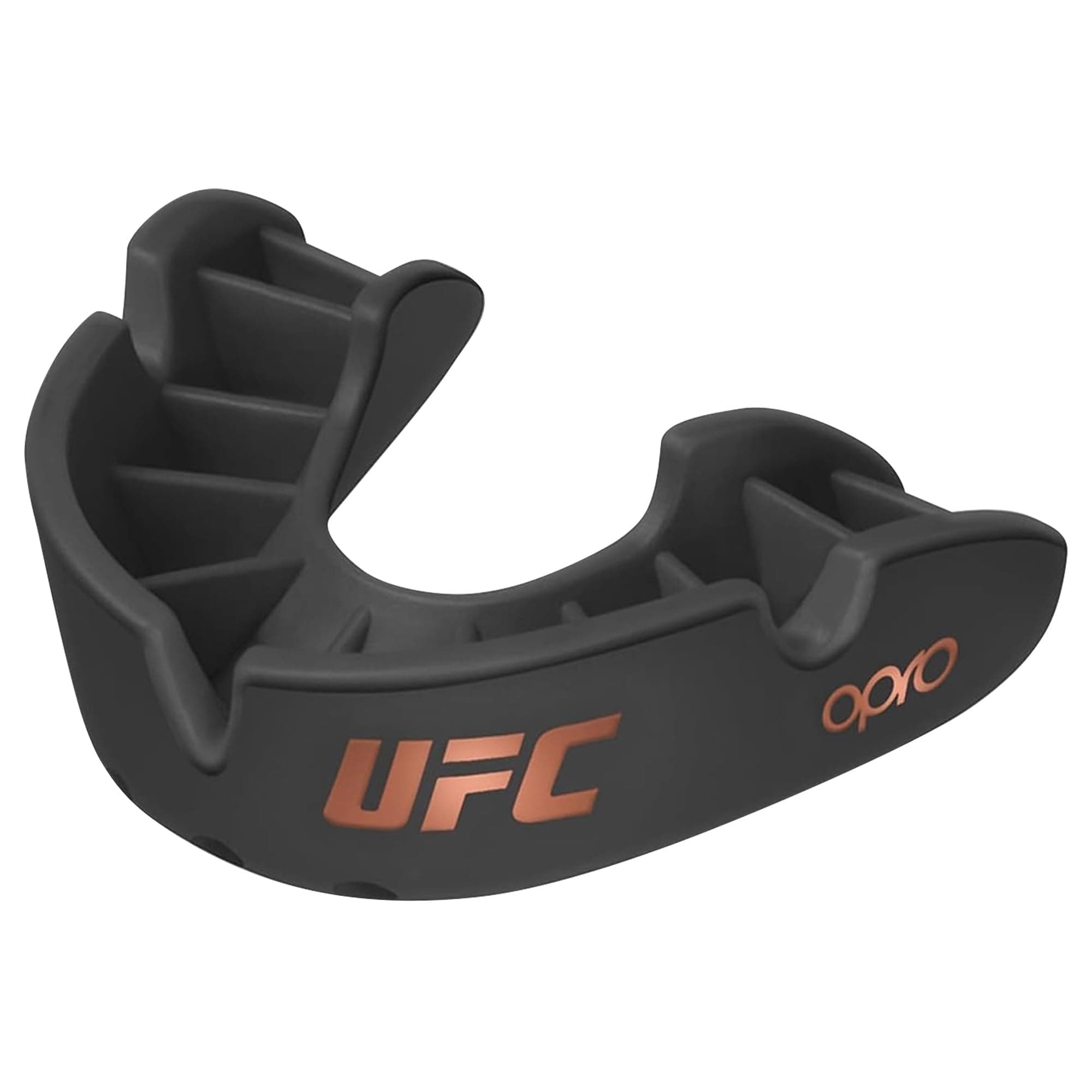 UFC Bronze Level Mouth Guard with Fitting Device – Moldable Mouthpiece for jiu Jitsu, Lacrosse, Rugby, MMA, Wrestling, Football & Boxing Mouthguard – Mouth Guard Case Included (Adult, Black)